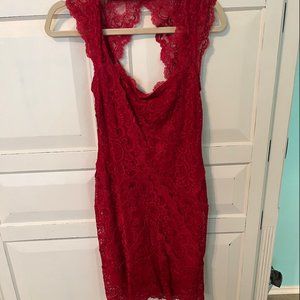Lacey Red Dress